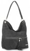 Bőr táska shopper bag Vittoria Gotti szürke V3821
